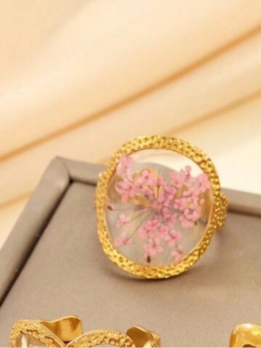 18k gold plated ring